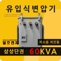 일호전자 유입식 변압기 60KVA 삼상 단권 380V 220V 정전압 변압기 전기 기름 저소음 서지 저진동 산업용 공업용 주문 제작, 60KVA 삼상 단권 220V-380V