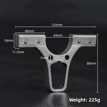 새총 사냥용 레이저 슬링샷 전문가용 고무줄 스테인레스 스틸 보우 헤드 고강도 스트레이트 로드 투석기 액세서리 야외, G Owl Bow Head
