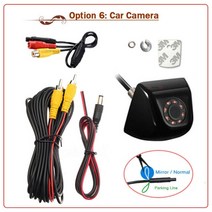 올어라운드뷰 360도어라운드뷰 koorinwoo 다기능 주차 모니터 360 원형 분할 스위치 결합기 4 가지 rca 비디오 전면 후면 후면보기, 옵션 6