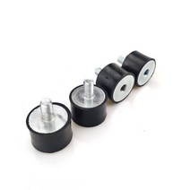 공구부품 D30mm x H20mm M8 L15 수-암나사 고무 충격 흡수 장치 크래시 패드 댐퍼 진동 방지 절연 마운트 4 개, [01] D30 x H20  M8x15