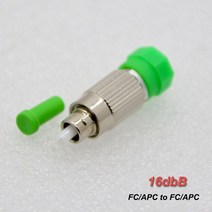 10PCS FC / APC Male Female Single Mode SM Fiber Attenuator Connector Fixed Type value 0-30db Optiona, 16 16dB_01 라인 커넥터