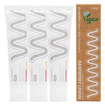 닥터노아 마루 키즈치약 라즈베리 레몬 불소, 3개, 75g