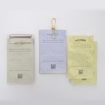 모모팝 영수증 떡메모지 옐로우, 1개