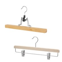 부메랑 자국없는 나무 고정형 바지걸이 집게치마걸이