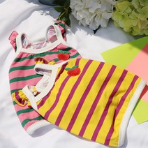 작은언덕 애견가방 펫쇼 잉글리쉬불독 포메라니안 소형강아지 베들링턴테리어 펫옷 반려동물 옷, 노랑