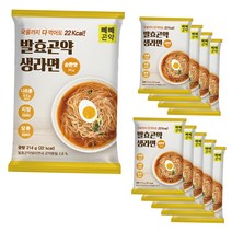 발효곤약라면 새로워진 매운맛 / 순한맛 214g x 10팩, (22kcal) 순한맛 10팩