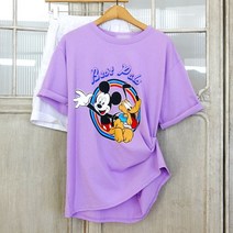 이힝 [디즈니] 베프 미키마우스 프린팅 반팔티셔츠 반팔 티셔츠