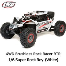LOS05016T1 슈퍼락레이 1/6 Super Rock Rey 4WD Brushless RTR AVC (white)