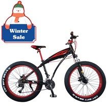 [지멘스 자전거]지멘스 팻바이크 레전드 26X4.0광폭 SHIMANO 27단 원터치 디스크 돌고래스타일 알루미늄차체, 블랙레드