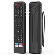 Hisense-TV-리모컨 용 실리콘 리모컨 케이스 EN2BI27H EN2A27 4K LED HD UHD 스마트 TV ERF2K60H 어린이용 커버 미끄럼 방지, 03 Black-No luminous
