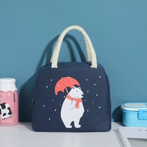 회사원도시락가방 룩 도시락통 주머니 보온 핸드백 직장인 스타일리쉬 큐트 알루미늄호일 두꺼운 있음 식사 1767249156