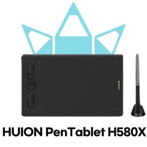 HUION Inspiory H580X 이모티콘 디자인용 그래픽 디자인용 도면디자인 펜타블렛