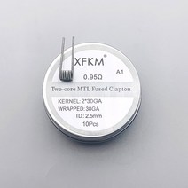 MTL 히팅 메쉬 코일 코튼 퓨즈 NI80/316L/A1 저항 와이어 제우스 X 메쉬/버서커 v3/키린 M 프로용 10 팩, 02 NI80 0.95
