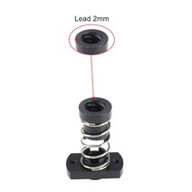 T8 POM 안티 백래시 스프링로드 된 너트 제거 간격 갭 수리., 리드 2mm