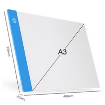LED라이트박스 A2 Elice A2 A3 A4 A5 초박형 드로잉 디지털 그래픽 USB 드로잉 태블릿 전자 아트 페인팅, [10] A3 Blue, [10] A3 Blue
