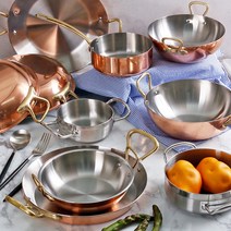 동냄비 구리 편수 냄비 소스팬 밀크팬, 선택17-카페 황동 구리 브런치 디저트 접시 24