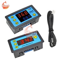 써모스탯 써모스텟 w3231 led 단일 듀얼 디스플레이 디지털 온도 조절기 dc ac, AC 110-220v 듀얼