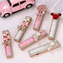 usb 충전 다이아몬드 큐빅 예쁜 라이터 핑크 초박형 선물, 스타일 세븐