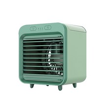 aircooler fan usb mini 휴대용 에어컨 easy air 냉각기 팬 데스크탑 개인 공간 air cooling fan for room office, 협력사, 새로운 녹색