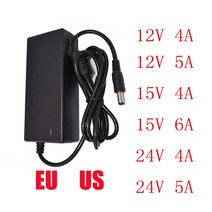 전용충전기 ac 110-240v dc 12v 15v 24v 4a 5a 6a 범용 전원 어댑터 공급 충전기 어댑터 eu us for led 라이트 스트립 스피커 모니터, 24v5a, 우리를