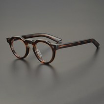 일본안경테 st 수입 뿔테안경 패션 빈티지 라운드 아세테이트 프레임 남성 프레임 여성 koreaea 럭셔리 브랜드