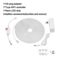 감성소품 네온사인 간판 2345M RGB 네온 라이트 DC2V Tuya APP WiFi 사인 작업 Tuya스마트 라이프 웨딩 홀, 04 one neon strip set_01 1M