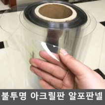 불투명 아크릴판 알포판넬 PVC 얇은 소프트 플라스틱, 두께1.0mm 폭1mx1m (2개이상구매필수)