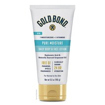 Gold Bond 퓨어 모이스처 로션 156g 초경량 데일리 바디 및 페이스