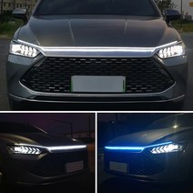 락모터스 자동차 후드 LED 12V 무빙LED 램프 주행등 방수 LED바 트렁크등 본넷 차량용, 무빙후드LED바(레드1P)