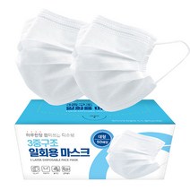 일회용 마스크 뽑아쓰는 3중구조 (대형) 50개 1팩, 50개입