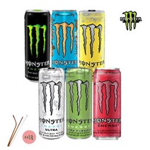 몬스터 에너지 드링크 울트라 monster energy drink 355ml [로즈골드 스텐빨대3P세트 사은품], 망고로코(mango)10캔+스텐빨대(3P)