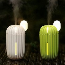 미니가습기 휴대용 무드등 USB 선인장 저소음 200ml, 화이트, 본상품선택