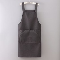 오염방지 앞치마 옥스포드 데님 앞치마 내오염 내마모 작업복 편안한 통풍 포켓 패션, 색깔1, 하나, 1개