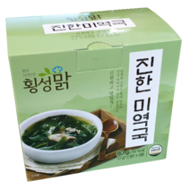 소고기미역국 진한미역국 황태미역국 반찬거리 블럭국, 80g, 1개