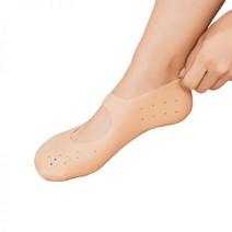 일상공감 보드랍족 발보호대 뒤꿈치 발각질 보습풋패드 양말, 발보호대 2+2_화이트 L