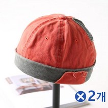 OOA702378스트릿 빈치지 와치캡 레드x2개 힙합모자스타일