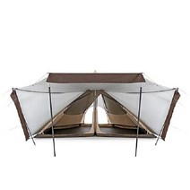 미국직구 네이처하이크 랜치 피라미드 텐트 - 육각형 이글루 살기 위해 지을 수 있는 야외 하우스 키트 두꺼운 방수 캠핑 인디언 텐트(3-4P 스노우스커트가 3-4P), 스노우 스커트가있는 5-8P, 5-8피