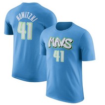 덕 노비츠키 41 댈러스 매버릭스 NBA 반팔 면 티 셔츠 빅사이즈 농구 커플 스웻 슈팅 져지 웜업 저지 선물