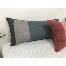 이불아저씨 대형 침대 헤드쿠션 등받이쿠션(+솜포함), 네모_그레이