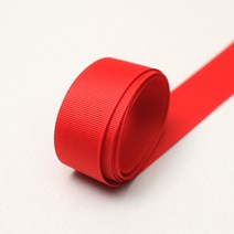 엔소엔 골지리본 골직 선물포장리본끈 10mm 롤, 골지21빨강색 45M 1롤