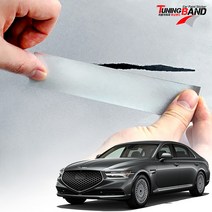제네시스 G90 풀체인지 튜닝밴드 카페인트 흠집 셀프 덴트 스티커, 세빌실버(SSS)