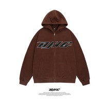 세련된 지퍼 데일리 코디 나들이복장 긴팔 옥문아 후드티 박스티 단체 레터링 자수