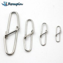 낚시 필수품 용품 스테인레스 스틸 다이아몬드 스냅 후크 루어 커넥터 낚시 미끼 태클 액세서리