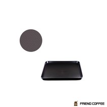 SKCAMEL 논슬립쟁반 직사각 소 블랙 직사각트레이 카페트레이 카페쟁반 사각쟁반 5WA2C974, 1개