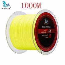 볼링 아대 볼링용품 손목신제품 2019 M 300M 500M 4 가닥 8-80LB 꼰 낚싯줄 PE 다목적 브레이드 라인 와이, 15 Yellow 1000M_03 14LB 0.12MM