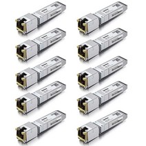 10G SFP RJ45 구리 트랜시버 10GBaseT 모듈 시스코 SFP10GTS Ubiquiti UniFi UFRJ4510G Mikrotik Fortinet Netgear DLi, 10 Pack_1000Base-T 100m