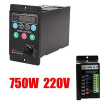 주파수변환기 산업용변압기 모터 드라이버 주파수 변환기 3 상 출력 220V 4 자리 디지털 튜브 디스플레이, 한개옵션1, 한개옵션0