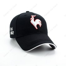 Haengbuk lecoqsportif 골프 모자 남녀공용 모자, 블랙