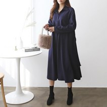 마더라이크 빅사이즈 W클래식원피스 44-77 정장 하객 겨울 임부복