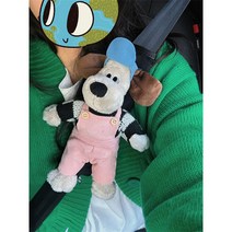 해외 직배송 단품 세트 선택형 귀여운 강아지 월레스와 그로밋 안전벨트 커버 인형 클립 쿠션 보호대 소품 검수 출고, AM.타입 단품+카메라 소품 포함